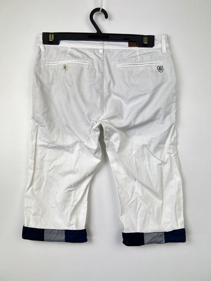 【中古品】【メンズ】 BLACK LABEL CRESTBRIDGE ブラックレーベル・クレストブリッジ NOVA CHECK HALF PANTS 51R72-324-02 ノヴァチェック ハーフパンツ ボトムス ショーツ 178-260620-kk-27-hon サイズ：76 カラー：ホワイト 万代Net店