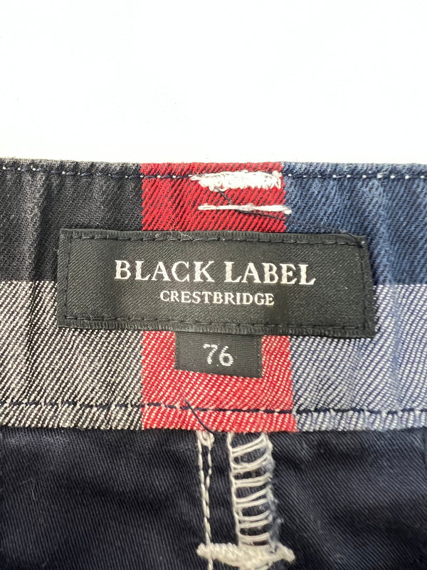 【中古品】【メンズ】 BLACK LABEL CRESTBRIDGE ブラックレーベル・クレストブリッジ NOVA CHECK HALF PANTS 51R72-324-02 ノヴァチェック ハーフパンツ ボトムス ショーツ 178-260620-kk-27-hon サイズ：76 カラー：ホワイト 万代Net店