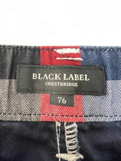 【中古品】【メンズ】 BLACK LABEL CRESTBRIDGE ブラックレーベル・クレストブリッジ NOVA CHECK HALF PANTS 51R72-324-02 ノヴァチェック ハーフパンツ ボトムス ショーツ 178-260620-kk-27-hon サイズ：76 カラー：ホワイト 万代Net店
