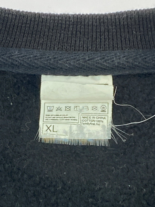 【中古品】【メンズ】 BASEMENT GEAR ベースメントギア CREWNECK SWEATSHIRT スウェット トレーナー 140-260604-AS-1-min サイズ：XL カラー：ブラック 万代Net店