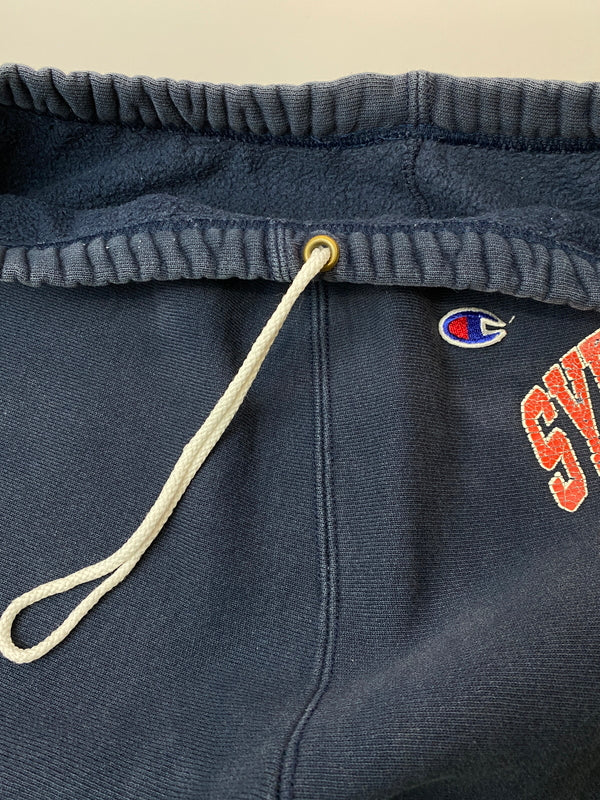 【現状渡し品】【メンズ】 CHAMPION チャンピオン 90's SYRACUSE 44 ATH.DEPT REVERSE WEAVE SWEATPANTS リバースウィーブ スウェットパンツ ボトムス 157-260602-yn-27-min サイズ：M カラー：ネイビー 万代Net店