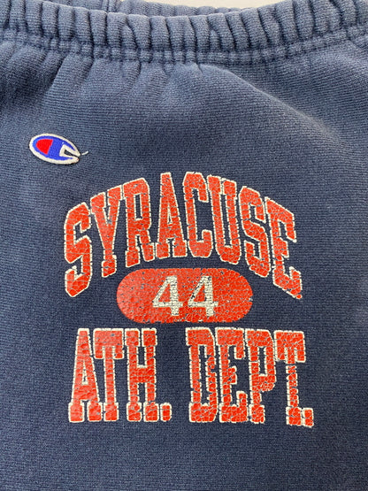 【現状渡し品】【メンズ】 CHAMPION チャンピオン 90's SYRACUSE 44 ATH.DEPT REVERSE WEAVE SWEATPANTS リバースウィーブ スウェットパンツ ボトムス 157-260602-yn-27-min サイズ：M カラー：ネイビー 万代Net店