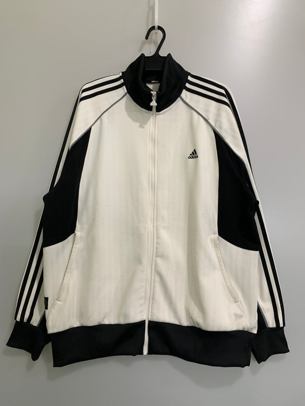【中古品】【メンズ】 ADIDAS アディダス JG8580 BYD3 TRACK TOP トラックジャケット ライトアウター 148-260604-AS-63-min サイズ：2XL カラー：ホワイト/ブラック 万代Net店