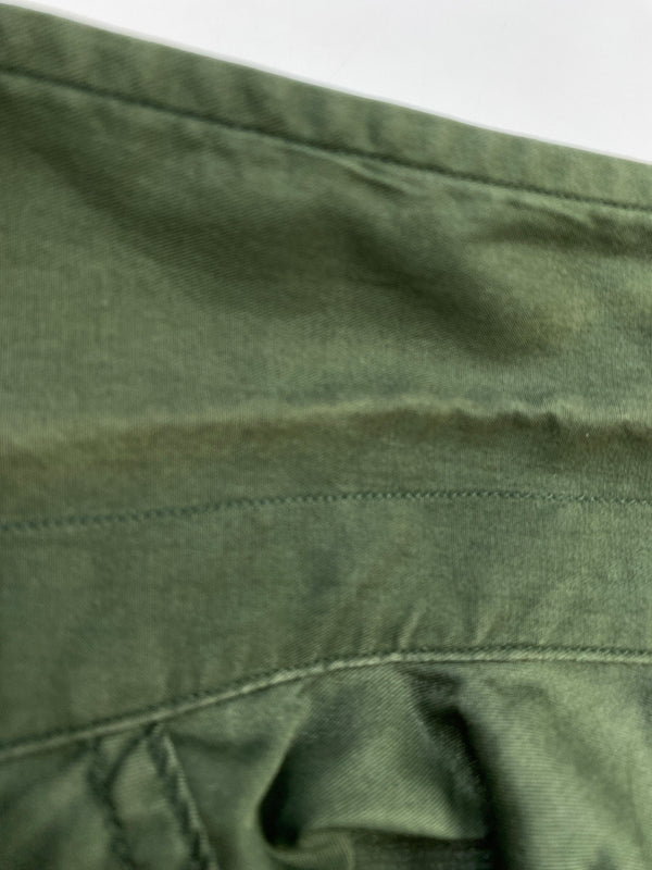 【中古品】【メンズ】 AURALEE オーラリー WASHED FINX TWILL HALF SLEEVED BIG SHIRTS A85503TN ウォッシュド フィンクス ツイル ハーフ スリーブド ビッグ シャツ 半袖シャツ メンズ 140-260612-em-15-min サイズ：3 カラー：オリーブグリーン 万代Net店