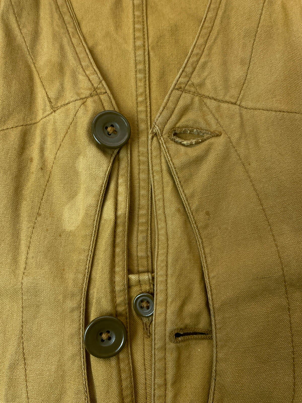 【中古品】【メンズ】 HETTRICK MFG.CO ヘトリック マニュファクチャリング カンパニー HALF MOON HUNTING VEST ハーフムーン ハンティングベスト トップス 146-260602-yn-17-min サイズ：表記なし 下記参照 カラー：カーキ 万代Net店