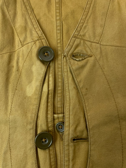 【中古品】【メンズ】 HETTRICK MFG.CO ヘトリック マニュファクチャリング カンパニー HALF MOON HUNTING VEST ハーフムーン ハンティングベスト トップス 146-260602-yn-17-min サイズ：表記なし 下記参照 カラー：カーキ 万代Net店