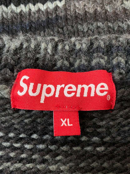 【中古品】【メンズ】 SUPREME シュプリーム 20AW STATIC SWEATER セーター トップス 149-260602-yn-07-min サイズ：XL カラー：グレー系 万代Net店