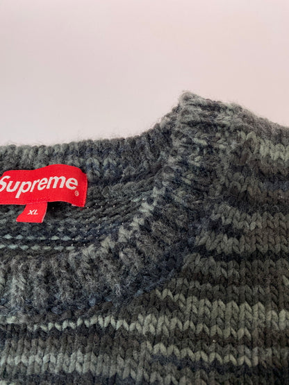 【中古品】【メンズ】 SUPREME シュプリーム 20AW STATIC SWEATER セーター トップス 149-260602-yn-07-min サイズ：XL カラー：グレー系 万代Net店