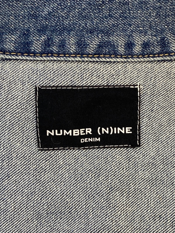 【中古品】【メンズ】 NUMBER(N)INE ナンバーナイン DENIM JACKET デニムジャケット メンズ アウター Gジャン 長袖 140-260612-em-16-min サイズ：M カラー：インディゴブルー 万代Net店