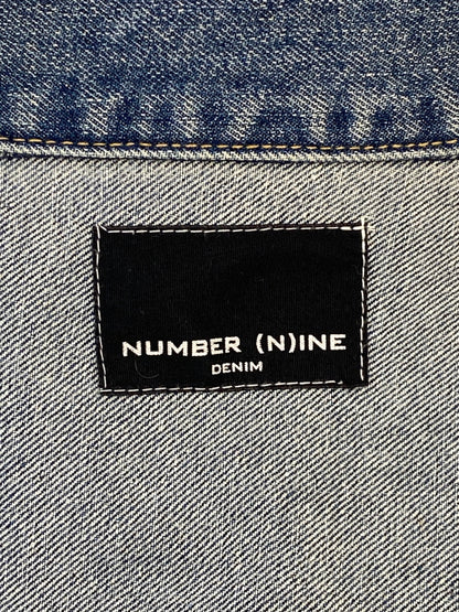 【中古品】【メンズ】 NUMBER(N)INE ナンバーナイン DENIM JACKET デニムジャケット メンズ アウター Gジャン 長袖 140-260612-em-16-min サイズ：M カラー：インディゴブルー 万代Net店