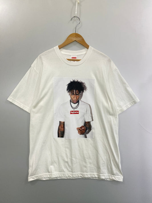 【中古美品】【メンズ】 SUPREME シュプリーム NBA YOUNGBOY TEE ヤングボーイ Tシャツ 半袖Tシャツ トップス 149-260602-yn-05-min サイズ：M カラー：ホワイト 万代Net店