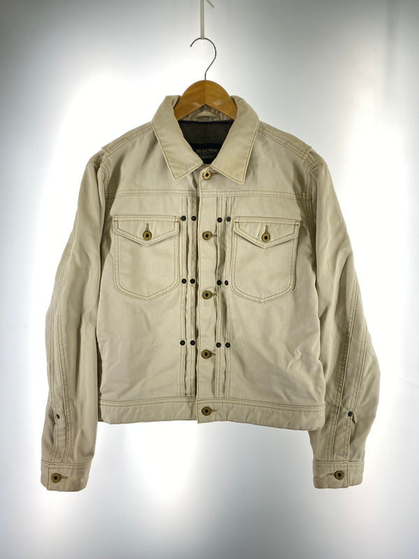 【中古品】【メンズ】 POLO JEANS COMPANY ポロジーンズカンパニー JR-MJ-YS-2009 2ND TYPE BUTTON UP JACKET アウター 146-260604-AS-16-min サイズ：M カラー：ベージュ 万代Net店