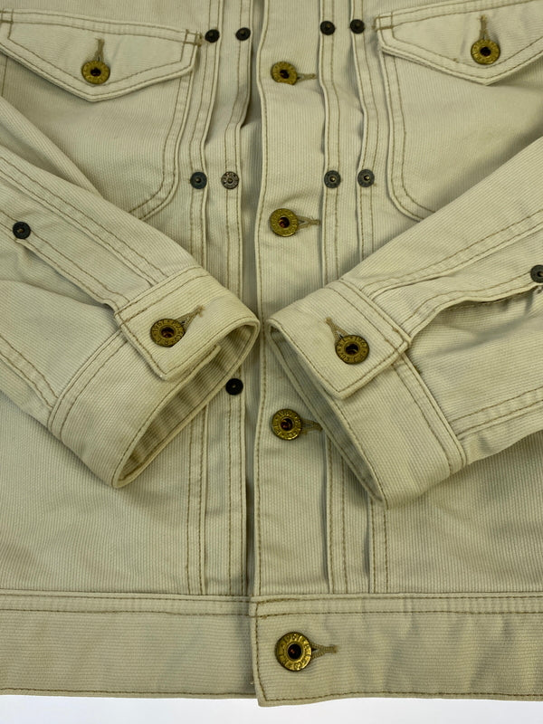 【中古品】【メンズ】 POLO JEANS COMPANY ポロジーンズカンパニー JR-MJ-YS-2009 2ND TYPE BUTTON UP JACKET アウター 146-260604-AS-16-min サイズ：M カラー：ベージュ 万代Net店