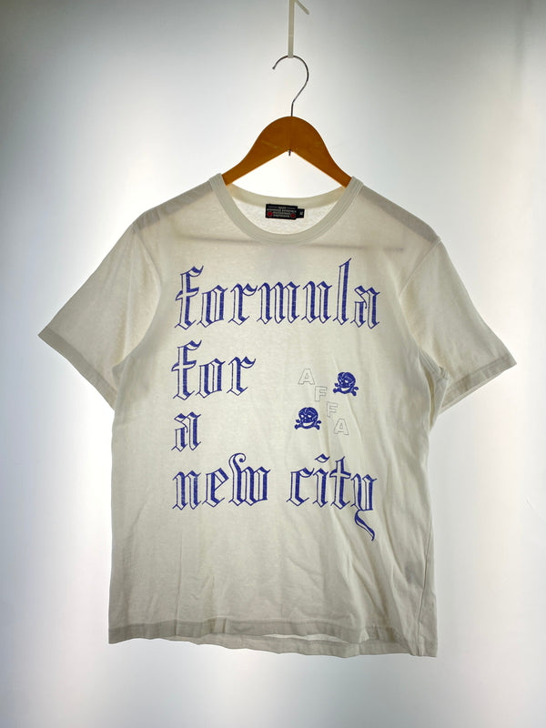 【中古品】【メンズ】 AFFA エーエフエフエー FORMULA FOR TEE フォーミュラ・フォー 半袖プリントT 140-260603-kt-02-min サイズ：M カラー：ホワイト 万代Net店