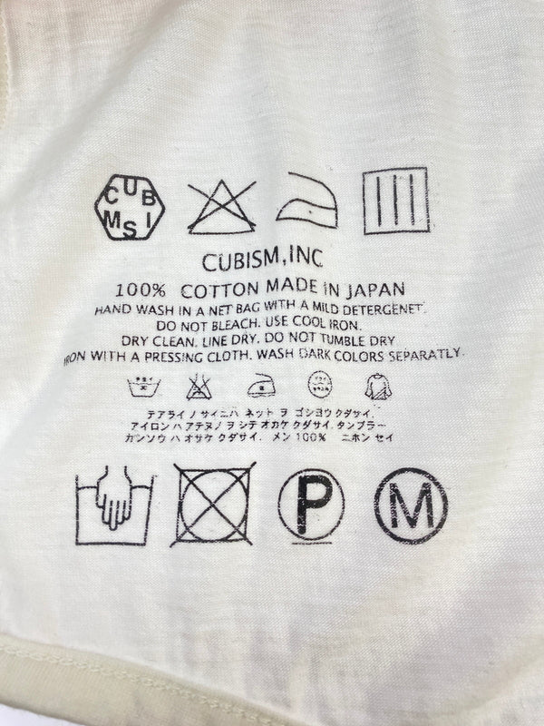 【中古品】【メンズ】 VISVIM ビズヴィム RAGLAN ラグラン TEE Tシャツ 140-260603-kt-05-min サイズ：M カラー：ホワイト/ブラック 万代Net店