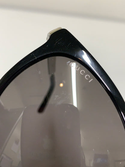【中古品】【メンズ/レディース】 GUCCI グッチ GG0077SK BOSTON SUNGLASSES サングラス アイウェア 183-260607-AS-2-min サイズ：56□19-140 カラー：ブラック/シルバー 万代Net店