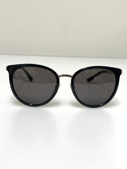 【中古品】【メンズ/レディース】 GUCCI グッチ GG0077SK BOSTON SUNGLASSES サングラス アイウェア 183-260607-AS-2-min サイズ：56□19-140 カラー：ブラック/シルバー 万代Net店