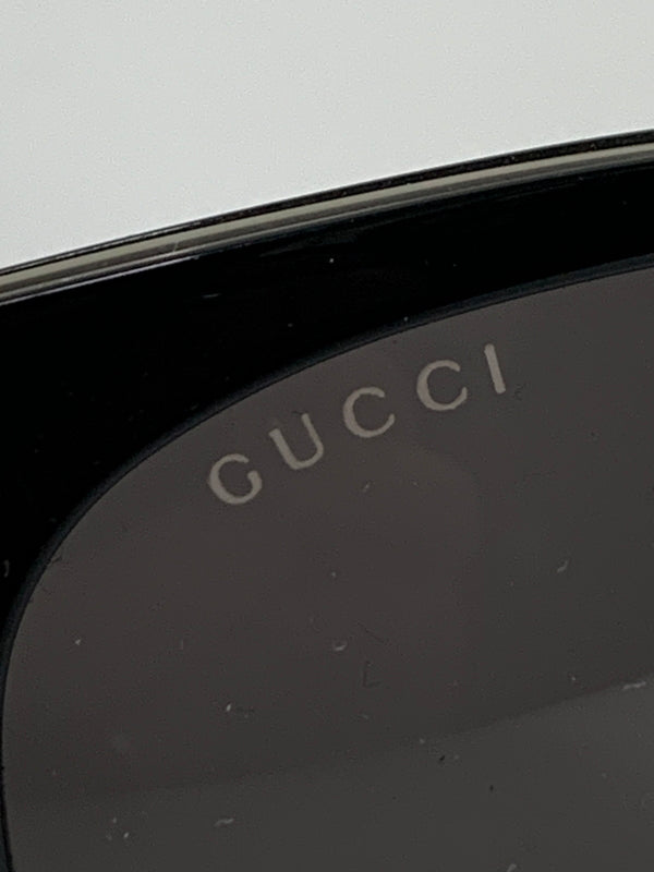 【中古品】【メンズ/レディース】 GUCCI グッチ GG0077SK BOSTON SUNGLASSES サングラス アイウェア 183-260607-AS-2-min サイズ：56□19-140 カラー：ブラック/シルバー 万代Net店