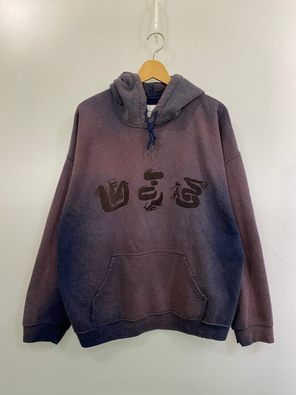 【中古美品】【メンズ】 SASQUATCHFABRIX サスクワァッチファブリックス EASTEND DRAGON FONT HOODIE 24AW-CSP-001 イーストエンドドラゴン フォント フーディー パーカー トップス 140-260602-yn-14-min サイズ：XL カラー：NAVY FADE 万代Net店