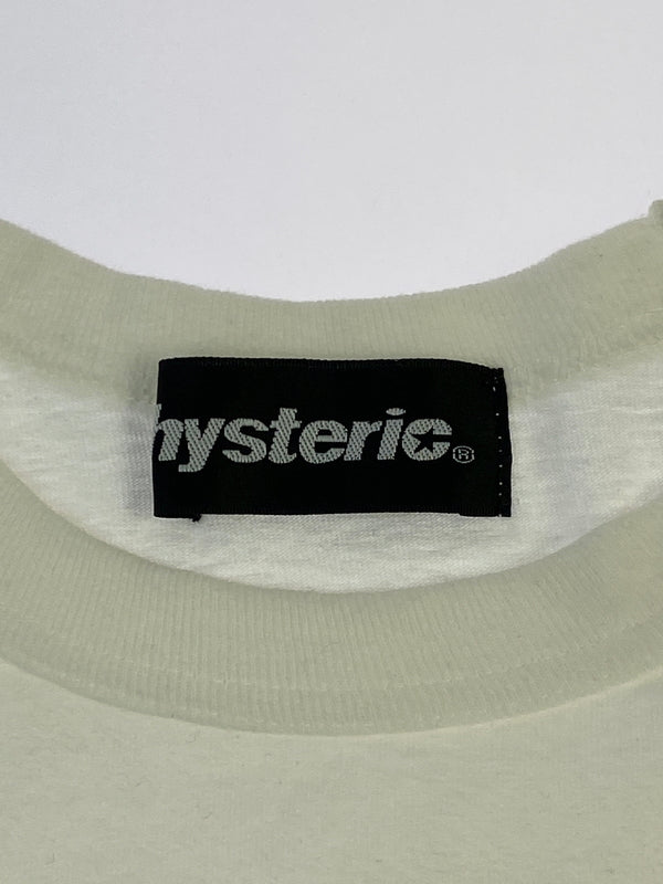 【中古品】【メンズ】 HYSTERIC GLAMOUR ヒステリックグラマー PRINT TEE 2CT-6320 プリントTシャツ メンズ 半袖T 140-260603-kt-01-min サイズ：F カラー：ホワイト 万代Net店