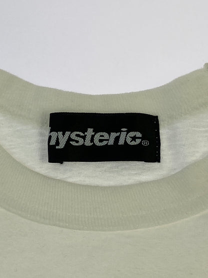 【中古品】【メンズ】 HYSTERIC GLAMOUR ヒステリックグラマー PRINT TEE 2CT-6320 プリントTシャツ メンズ 半袖T 140-260603-kt-01-min サイズ：F カラー：ホワイト 万代Net店