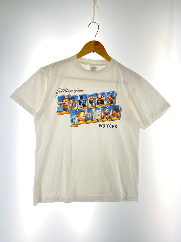 【中古品】【メンズ】 WU-TANG CLAN ウータン・クラン STATEN ISLAND WU YORK TEE 半袖Tシャツ ショートスリーブ 146-260604-AS-7-min サイズ：M カラー：ホワイト 万代Net店