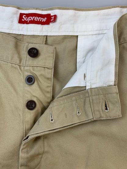 【中古品】【メンズ】 SUPREME MILITARY CHINO SHORTS ミリタリーチノショーツ ショートパンツ 149-260610-kt-02-min サイズ：34 カラー：ベージュ 万代Net店