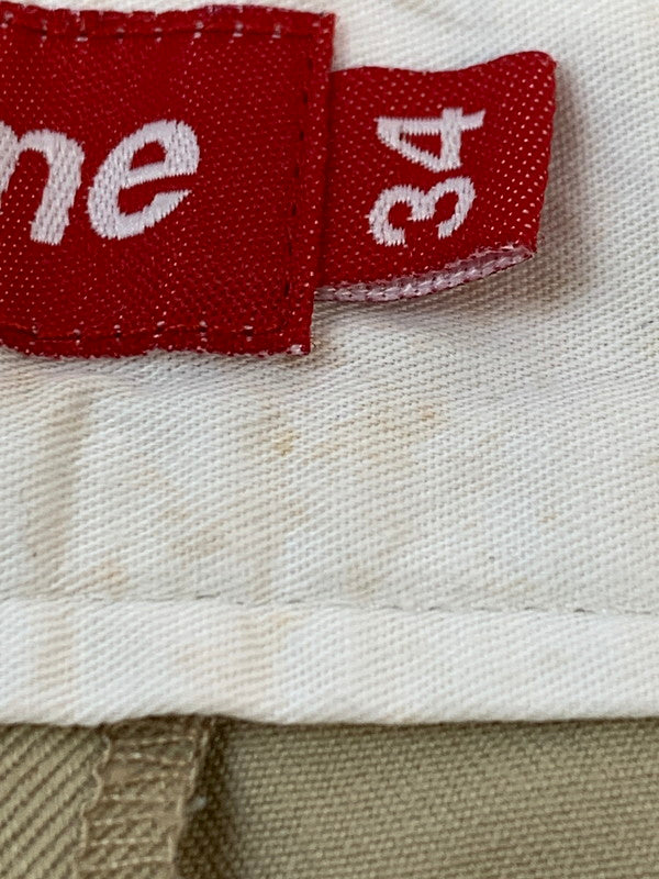 【中古品】【メンズ】 SUPREME MILITARY CHINO SHORTS ミリタリーチノショーツ ショートパンツ 149-260610-kt-02-min サイズ：34 カラー：ベージュ 万代Net店