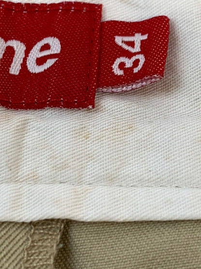 【中古品】【メンズ】 SUPREME MILITARY CHINO SHORTS ミリタリーチノショーツ ショートパンツ 149-260610-kt-02-min サイズ：34 カラー：ベージュ 万代Net店