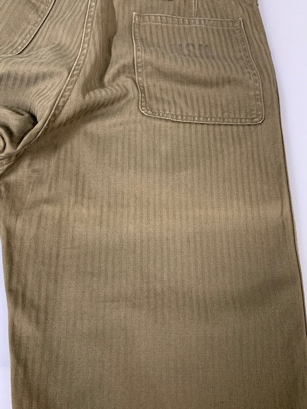 【中古品】【メンズ】 WAREHOUSE ウエアハウス MILITARY HERRINGBONE UTILITY PANTS ユーティリティパンツ ボトムス 156-260604-AS-39-min サイズ：32 カラー：オリーブグリーン 万代Net店