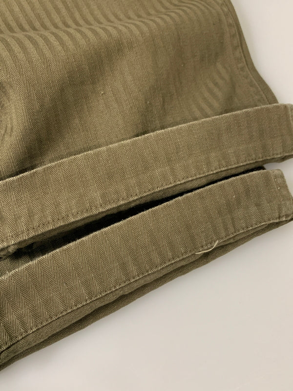【中古品】【メンズ】 WAREHOUSE ウエアハウス MILITARY HERRINGBONE UTILITY PANTS ユーティリティパンツ ボトムス 156-260604-AS-39-min サイズ：32 カラー：オリーブグリーン 万代Net店