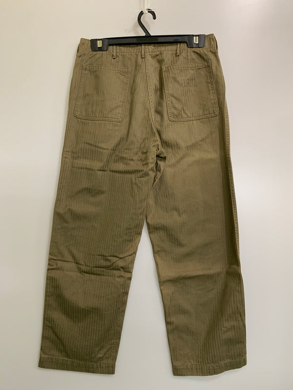【中古品】【メンズ】 WAREHOUSE ウエアハウス MILITARY HERRINGBONE UTILITY PANTS ユーティリティパンツ ボトムス 156-260604-AS-39-min サイズ：32 カラー：オリーブグリーン 万代Net店