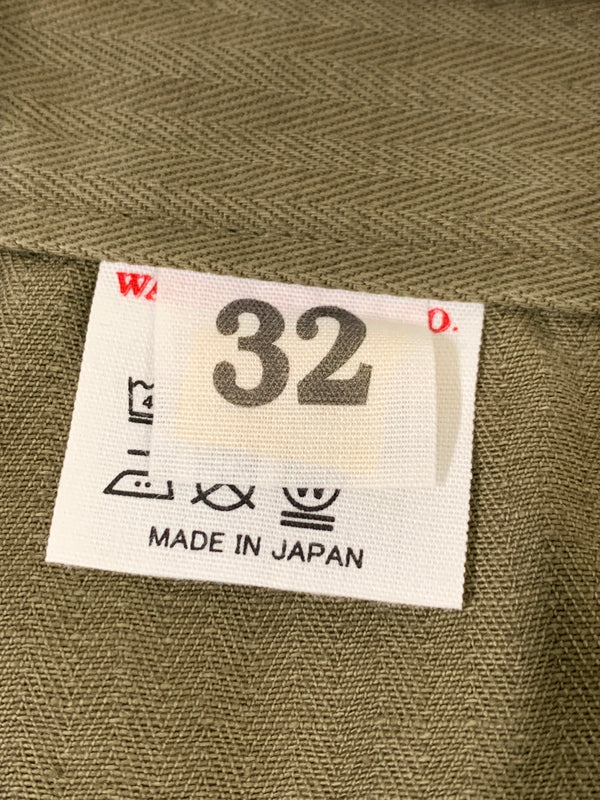 【中古品】【メンズ】 WAREHOUSE ウエアハウス MILITARY HERRINGBONE UTILITY PANTS ユーティリティパンツ ボトムス 156-260604-AS-39-min サイズ：32 カラー：オリーブグリーン 万代Net店