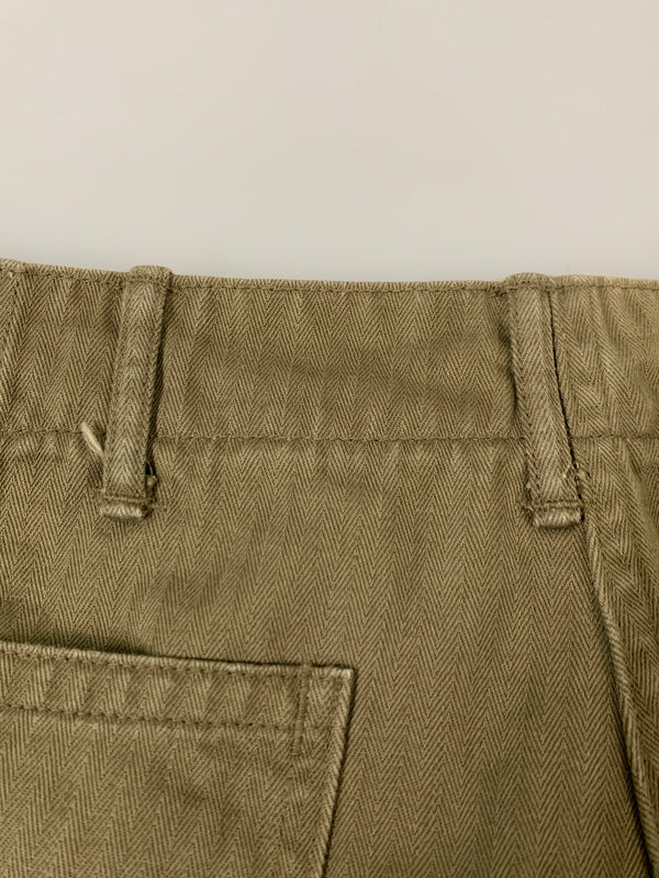 【中古品】【メンズ】 WAREHOUSE ウエアハウス MILITARY HERRINGBONE UTILITY PANTS ユーティリティパンツ ボトムス 156-260604-AS-39-min サイズ：32 カラー：オリーブグリーン 万代Net店