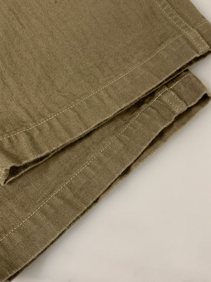 【中古品】【メンズ】 WAREHOUSE ウエアハウス MILITARY HERRINGBONE MONKEY PANTS モンキーパンツ ボトムス 156-260604-AS-38-min サイズ：32 カラー：カーキ 万代Net店