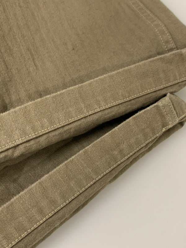 【中古品】【メンズ】 WAREHOUSE ウエアハウス MILITARY HERRINGBONE MONKEY PANTS モンキーパンツ ボトムス 156-260604-AS-38-min サイズ：32 カラー：カーキ 万代Net店