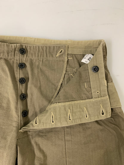 【中古品】【メンズ】 WAREHOUSE ウエアハウス MILITARY HERRINGBONE MONKEY PANTS モンキーパンツ ボトムス 156-260604-AS-38-min サイズ：32 カラー：カーキ 万代Net店
