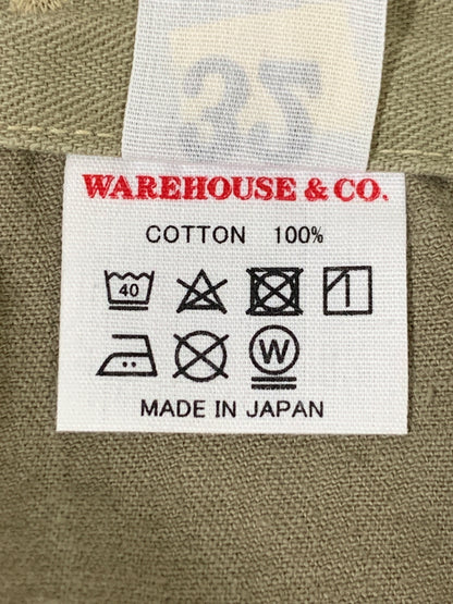 【中古品】【メンズ】 WAREHOUSE ウエアハウス MILITARY HERRINGBONE MONKEY PANTS モンキーパンツ ボトムス 156-260604-AS-38-min サイズ：32 カラー：カーキ 万代Net店