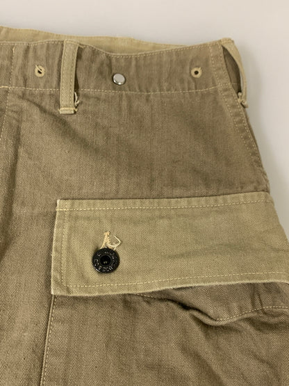 【中古品】【メンズ】 WAREHOUSE ウエアハウス MILITARY HERRINGBONE MONKEY PANTS モンキーパンツ ボトムス 156-260604-AS-38-min サイズ：32 カラー：カーキ 万代Net店