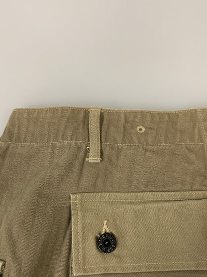 【中古品】【メンズ】 WAREHOUSE ウエアハウス MILITARY HERRINGBONE MONKEY PANTS モンキーパンツ ボトムス 156-260604-AS-38-min サイズ：32 カラー：カーキ 万代Net店