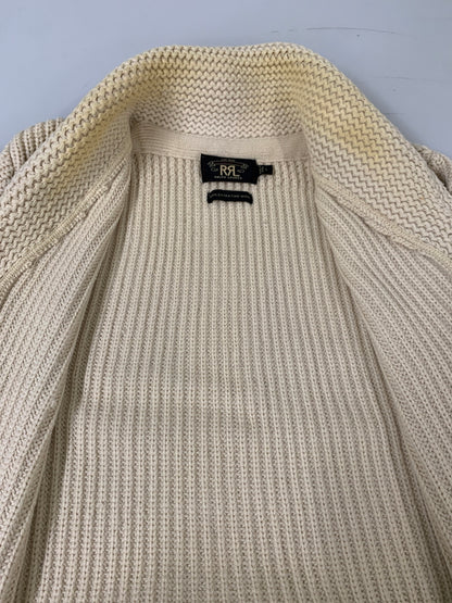 【中古品】【メンズ】 RRL ダブルアールエル SHAWL COLLAR KNIT CARDIGAN ニットカーディガン 145-260604-AS-47-min サイズ：L カラー：ベージュ 万代Net店