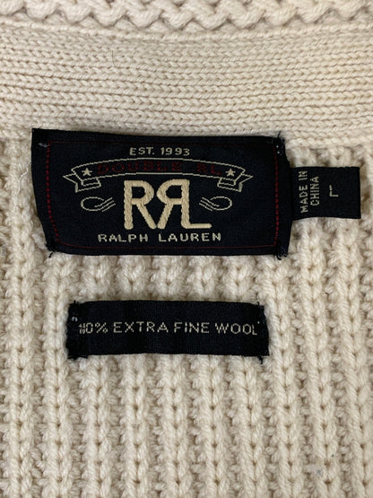 【中古品】【メンズ】 RRL ダブルアールエル SHAWL COLLAR KNIT CARDIGAN ニットカーディガン 145-260604-AS-47-min サイズ：L カラー：ベージュ 万代Net店