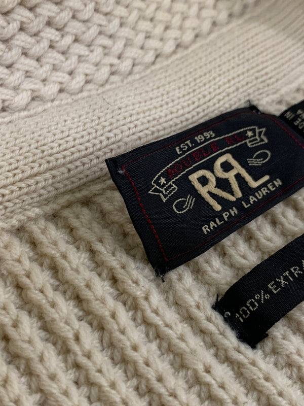 【中古品】【メンズ】 RRL ダブルアールエル SHAWL COLLAR KNIT CARDIGAN ニットカーディガン 145-260604-AS-47-min サイズ：L カラー：ベージュ 万代Net店