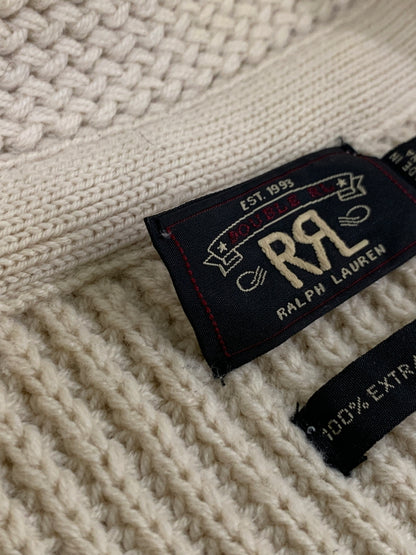 【中古品】【メンズ】 RRL ダブルアールエル SHAWL COLLAR KNIT CARDIGAN ニットカーディガン 145-260604-AS-47-min サイズ：L カラー：ベージュ 万代Net店