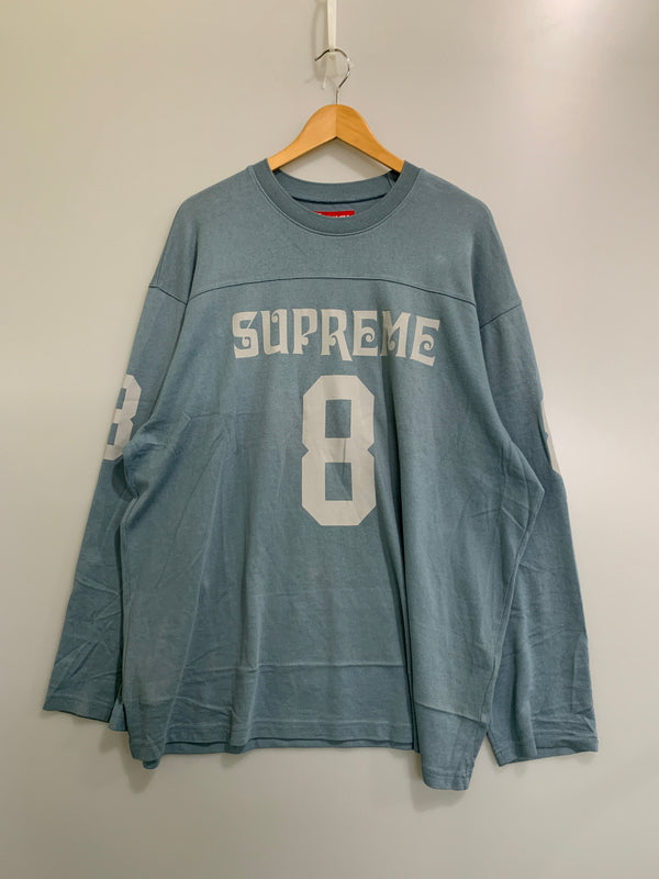 【中古品】【メンズ】 SUPREME シュプリーム 25SS AFFILATED LS FOOTBALL TOP 長袖Tシャツ ロングスリーブ 149-260604-AS-55-min サイズ：XXL カラー：ブルーグレー 万代Net店