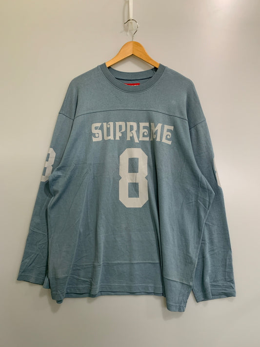 【中古品】【メンズ】 SUPREME シュプリーム 25SS AFFILATED LS FOOTBALL TOP 長袖Tシャツ ロングスリーブ 149-260604-AS-55-min サイズ：XXL カラー：ブルーグレー 万代Net店