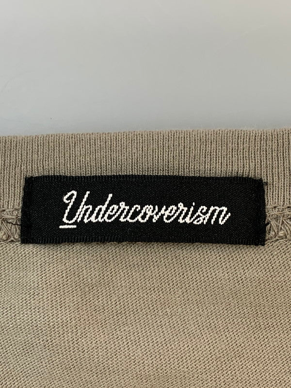 【中古品】【メンズ】 UNDERCOVERISM アンダーカバーイズム U11C4810-3 SS LOGO TEE ロゴTシャツ 五分丈Tシャツ 140-260610-kt-06-min サイズ：4 カラー：カーキ 万代Net店