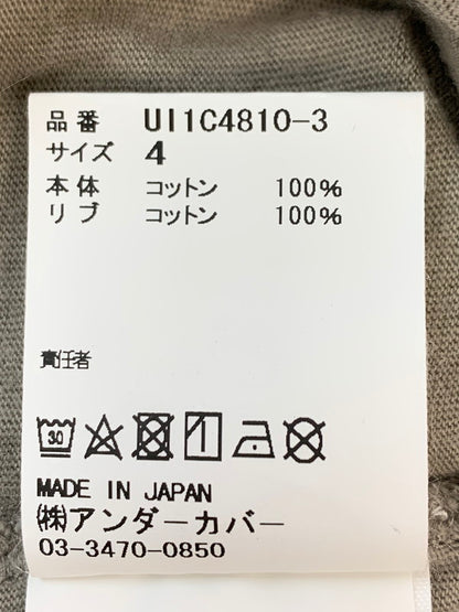 【中古品】【メンズ】 UNDERCOVERISM アンダーカバーイズム U11C4810-3 SS LOGO TEE ロゴTシャツ 五分丈Tシャツ 140-260610-kt-06-min サイズ：4 カラー：カーキ 万代Net店