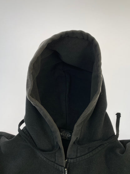 【現状渡し品】【メンズ】 STUSSY ステューシー STOCK LOGO LS ZIP UP PARKA フルジップパーカー 142-260604-AS-4-min サイズ：L カラー：ブラック 万代Net店