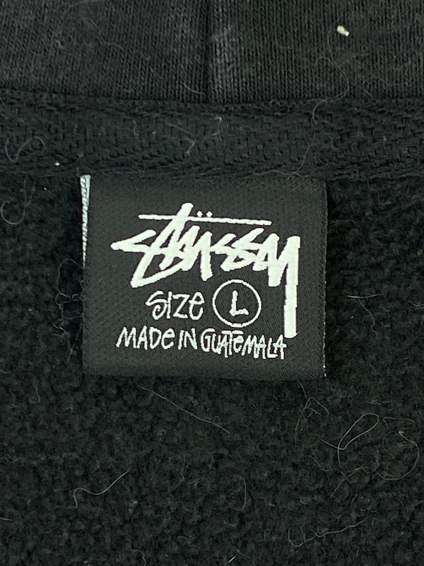 【現状渡し品】【メンズ】 STUSSY ステューシー STOCK LOGO LS ZIP UP PARKA フルジップパーカー 142-260604-AS-4-min サイズ：L カラー：ブラック 万代Net店